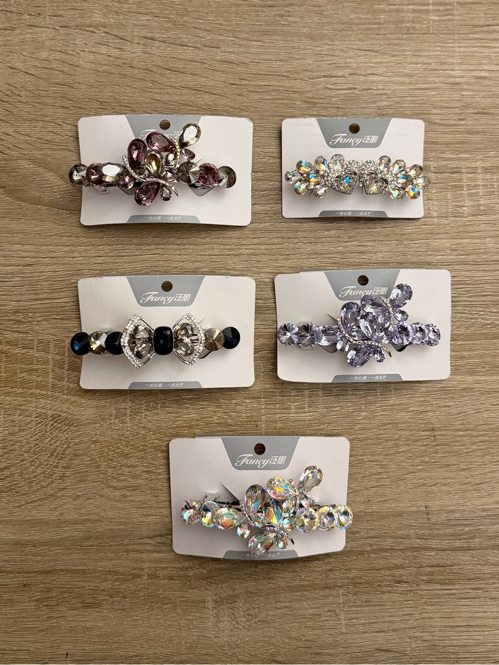 Crystal Rhinestone Hair Clips Barrettes New - Picture 11 of 11